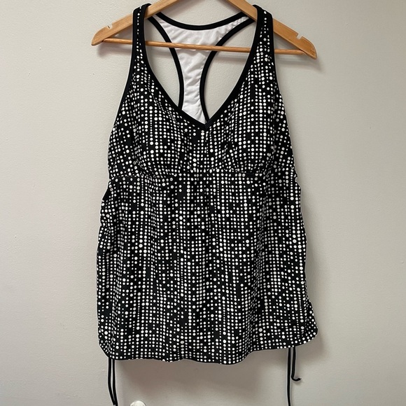 Maternity polka dot Swim top size XXL - Picture 1 of 6